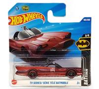 Hot Wheels - TV Series Batmobile - Batman 3/5 - HYY05 - Short Card - Classic - DC Licence - Wine Red - Mattel 2025 - 1:64
