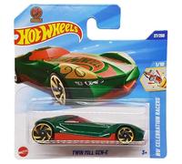 Hot Wheels - Twin Mill Gen-E - HW Celebration Racers 1/10 - HYW80 - Short Card - Dark Green Red - Mattel 2025-1:64