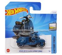 Hot Wheels - Vespa 90 SS Super Sprint [1966] - Factory Fresh 6/10 - HTD23 - Short Card - Motorcycle - Dark Blue - Mattel 2024 - 1:64