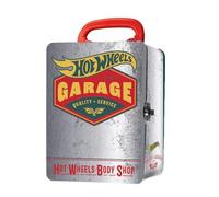 Hot Wheels Vintage 1:64 Scale cars Metal Car Carry Case I 18 Toy Storage & Organiser Gift for Collectors Kids Ages 3 Years Old Up 3D HW Race lid design (Cars not included)