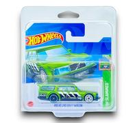 Hot Wheels Volvo 240 Drift Wagon (Green & Black) 4/5 HW Slammed - 2023-245/250 (Short Card) - COMES IN A KLAS CAR KEEPER SHORT CARD PROTECTOR CASE - HKJ07