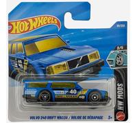 Hot Wheels - Volvo 240 Drift Wagon - JJJ36 - HW Mods 2/5 - Short Card - Blue - Official Volvo Licensed Model - Mattel 2026 (69/250) - 1:64