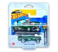 Hot Wheels Volvo P1800 Gasser (Green) 1/5 HW Dream Garage 2023-1/250 (Short Card) - COMES IN A KLAS CAR KEEPER PROTECTIVE COLLECTORS CASE - HKG27