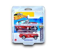 Hot Wheels Volvo P1800 Gasser (Red) 1/5 HW Dream Garage - 2023-1/250 (Short Card) - COMES IN A KLAS CAR KEEPER PROTECTIVE COLLECTORS CASE - HKJ94
