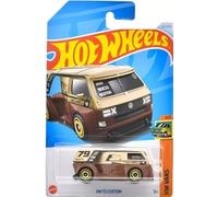 Hot Wheels VW T3 Custom Van, 1:64 Scale, Brown/Gold, HW Vans 4/5