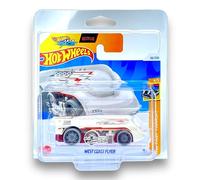 Hot Wheels West Coast Flyer (White Let's Race) 56/250 HW Fast Transit - 2024-56/250 (Short Card) - COMES IN A GENUINE KLAS CAR KEEPER PROTECTOR CASE - HTD11