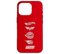 Hot Wheels - White Stacked Icon Logos Speed Club Racing Team Case for iPhone 16 Pro