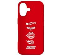 Hot Wheels - White Stacked Icon Logos Speed Club Racing Team Case for iPhone 17