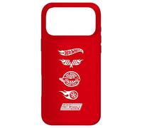 Hot Wheels - White Stacked Icon Logos Speed Club Racing Team Case for iPhone 17 Pro Max