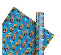 Hot Wheels Wrapping Paper Gift Wrap - Racing Car Birthday Wrap