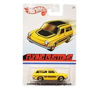 Hot Wheels Yellow Custom 1969 Squareback 1:64 Scale Collectible Diecast Model Vehicle Toy