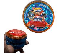 Hot Wheels Yoyo Toy with Blueberry Bubble Gum - 5.5cm Non-Toxic Plastic Yo-Yo for Kids, Stocking Filler & Party Favor - Travel Toy for Boys & Girls Ages 3+