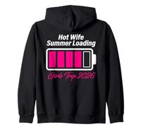 Hot Wife Summer Loading Battery Zip Hoodie