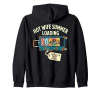 Hot Wife Summer Loading Vacation Luggage Zip Hoodie