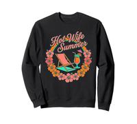 Hot Wife Summer Retro Tropical Cocktail Lounge Sweatshirt