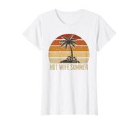 Hot Wife Summer Y2K Aesthetic Bride Era Retro Sunset Art Value Graphic T-Shirt