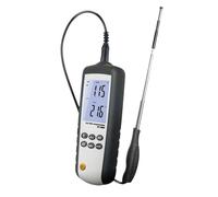 Hot Wire Anemometer, Handheld Thermal Anemometer, Wind Speed 0.1~25.0m/s, LCD Display with Backlight, for Environmental Testing, Air Conveyors, Flow Hoods