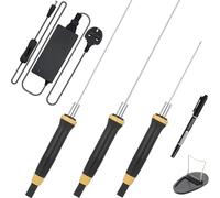 Hot Wire Foam Cutter Kit with UK Plug, Electric Polystyrene Cutter with 3Pcs Hot Cutting Pen(10CM, 15CM, 20CM), 100-240V/ 36W Power Supply, for Foam Styrofoam Cutting, Detail Handling, DIY Crafts