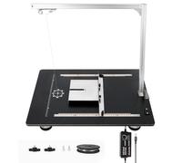 Hot Wire Foam Cutter Table, Hot Wire Cutter 70W 23.6"x15.7" Adjustable Temperature 0-240°C & Ruler Guide, Tabletop Sponge Precise Cutting Tool Set for Cutting Foam, Styrofoam, Model Making DIY Craft