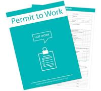 Hot Work Permit To Work Forms, 3 Parts, Pack of 10