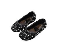 HOT1950s Girls Shoes Children's Princess Crystal Small Leather Sparkly Sandals With Soft Soles Summer Styles Wedding Party Ankle Strap Shoes for Wedding Party Glitter Bridesmaids