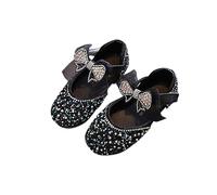HOT1950s Girls Shoes Children's Princess Crystal Small Leather Sparkly Sandals With Soft Soles Summer Styles Wedding Party Ankle Strap Shoes for Wedding Party Glitter Bridesmaids
