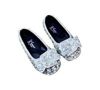 HOT1950s Girls Shoes Children's Princess Crystal Small Leather Sparkly Sandals With Soft Soles Summer Styles Wedding Party Ankle Strap Shoes for Wedding Party Glitter Bridesmaids