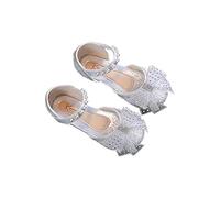 HOT1950s Girls Shoes Children's Princess Crystal Small Leather Sparkly Sandals With Soft Soles Summer Styles Wedding Party Ankle Strap Shoes for Wedding Party Glitter Bridesmaids