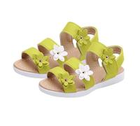HOT1950s Girls Shoes Soft Sole Three Flowers Open Toe Princess Flower Summer Beach Shoes Ankle Strap Wide Fit Cute Casual Lightweight Flat Footwear Outdoor Breathable Sandals