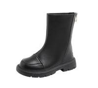 HOT1950s Girls Shoes Solid Color Buckle Zip Up Non-slip Sole Outdoor Boots Short Outdoor Soft Soled Ankle Shoes Comfortable Flat Wide Fit Footwear Breathable Loose Shoes