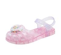 HOT1950s Kids Sandals Casual Flat Solid Color Princess Lightweight Shoes with Buckle Strap Wide Fit Open Toe Footwear Soft Sole Loose Fit Sandals Outdoor Breathable Summer Beach Shoes