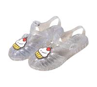 HOT1950s Kids Sparkly Shoes Soft Sole Butterfly Princess Shoes with Buckle Strap Open Toe Breathable Hollow Roman Beach Sandals Casual Outdoor Lightweight Summer Sandals