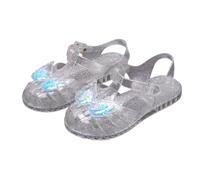 HOT1950s Kids Sparkly Shoes Soft Sole Butterfly Princess Shoes with Buckle Strap Open Toe Breathable Hollow Roman Beach Sandals Casual Outdoor Lightweight Summer Sandals