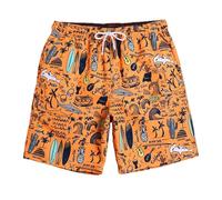 HOT1950s Men's Swim Shorts & Trunks with Compression Liner Quick Dry Swimming Trunks with Pockets Summer Hawaiian Swim Shorts 4-Way Stretch Swimwear for Men Holiday