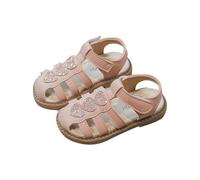 HOT1950s Sparkly Shoes for Kids Heart Shining Hollow Toe Flat Sandals Soft Sole Casual Princess Shoes Lightweight Summer Beach Footwear Ankle Strap Wide Fit Sandals