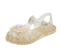 HOT1950s Sparkly Shoes for Kids Soft Sole Butterfly Princess Shoes with Buckle Strap Open Toe Breathable Hollow Roman Beach Sandals Casual Outdoor Lightweight Summer Sandals