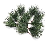 Hotaden 10 Pcs Green Artificial Pine Needles Xmas Tree Decor Needle Mixed Branches Christmas Ornament New Year Home Supplies