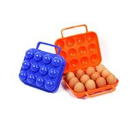 Hotaden 1pc Random Kitchen Organizer Kitchen Refrigerator 12 Eggs Container Storage Box Fridge Organizer Box (random Color)