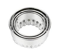 Hotaden 3pcs Stainless Steel Dumpling Wrapper Mold Baking Kitchen Cookie Doughnut Muffin Scone Sandwich Bread Crust Cutter Tools