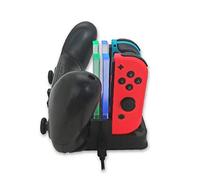 Hotaden 4 in 1 Charging Dock for Switch Joy-con Controller Led Charger for Switch Pro Gamepad Charging Stand Switch
