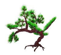 Hotaden Aquarium Bonsai Ornament Fish Tank Rockery Artificial Pine Tree Plant Decoration Aquarium Decoration Accessories 15 * 7 * 10cm