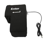Hotaden Big Usb Enter Key Anti Stress Button Decompression Computer Any Vent Pillows Button Desktop Pillow for Programmer
