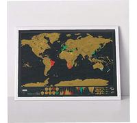 Hotaden Erase Black Travel Edition Scratch Off World Map Poster Personalized Journal Room Home Decoration Wall Stickers Dropship