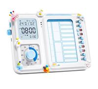 Hotainoys 3-in-1 Visual Timer for Kids, Adhd Tool for Kids Adults, Task Timer with Visual Schedule, Chore Chart & Planning Board, Sky Blue, for