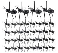 Hotainoys 36Pcs Ant Toothpicks, Reusable Plastic Toothpicks, Cute Food Picks Dessert Fork for Bug Themed Birthday Party Halloween Party Decorations Supplies Food Picks