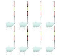 Hotainoys 8PCS Fishing Bite Alarm, Fish Alarm - High Sensitivity Fishing Accessory With Loud Audio & Red Led Alert, No Float Adjustment Required bite