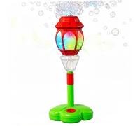 Hotainoys Automatic Bubble Machine With Sound & Light, Bubble Torch For Kids, One-button Release, Remote Control, Rechargeable Red Blower Machine