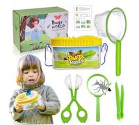 Hotainoys Butterfly Catcher Kit for Kids 6Pcs/Set Butterfly Catching Kit Critter Keeper House Habitat with Magnifier, Tweezers, Cather, Net ＆ Guide for Science Exploration Style 1 Cage