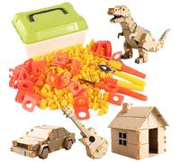Hotainoys Cardboard Construction Kit 148 PCS Cardboard Tools Kids Early Educational Toys for Boys and Girls Construction Kit