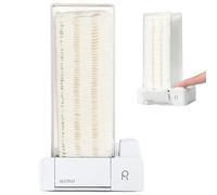Hotainoys Cotton Pad Holder Sealed Automatic Cotton Pad Dispenser Dustproof Press Out Nail Remover Storage Box (with & Sticker) Pads Holder